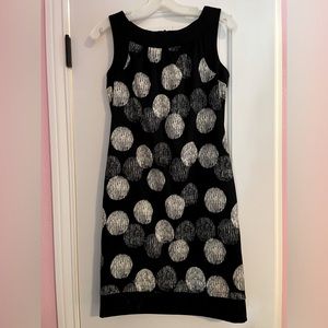 AB Studio black/white print dress, size 2